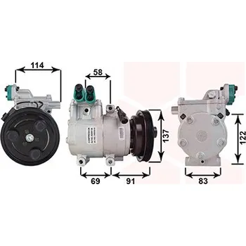 Kompresor klimatizace Kompresor, klimatizace VAN WEZEL 8200K199