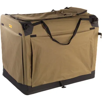 přepravka pro zvíře Přepravní boxy na míru, výroba na zakázku, olivová zelená délka-šířka-výška boxu: S 51x36x36cm až 59x41x41cm