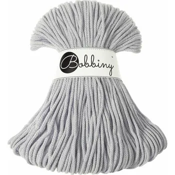 Příze Bobbiny Junior 3 mm 100 m Light Grey Šňůra