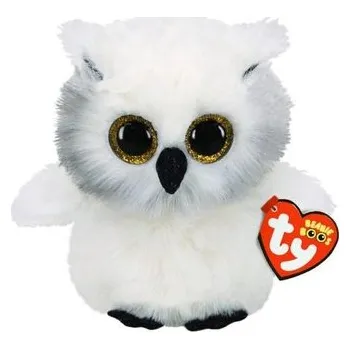 plyšák Beanie Boss Austin - biała Sowa 24cm