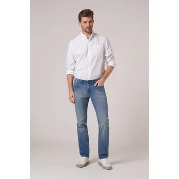 Pánské džíny Džíny Hattric Harris 688495 středně modré praní Délka kalhot: 34, Obvod pasu: 34