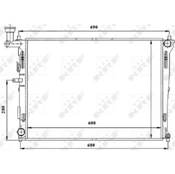 Chladič motoru Chladič, chlazení motoru NRF 53845
