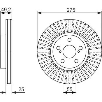 Brzdový kotouč Brzdový kotouč BOSCH 0 986 479 619