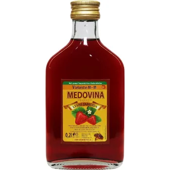 Medovina Včelařství M+M medovina dezertní lesní jahoda 0,2 l