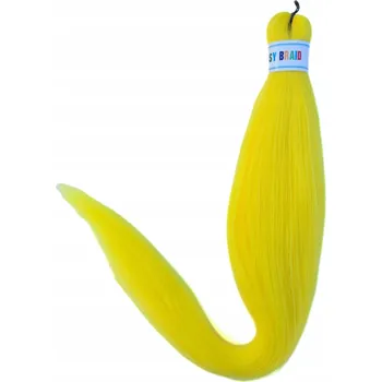 Barevné syntetické vlasy na zaplétání, dredy KANEKALON EASY BRAID II YELLOW