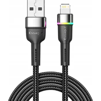 Datový kabel Kabel ESSAGER USB - Apple Lightning 1 m černý
