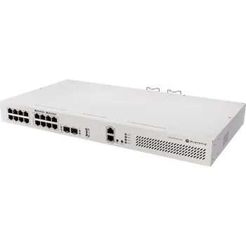 Switch MikroTik Switch/Router CRS418-8P-8G-2S+RM, 8x GbE, 8x GbE PoE+ (150 W), 2x SFP+, USB 3.0, RouterOS, L5, Rack