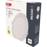 LED vestavné svítidlo NEXXO, kruhové, bílé, 18W, neutrální bílá