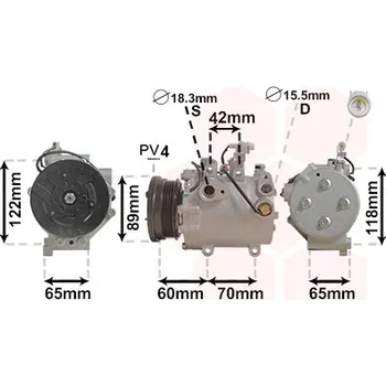 Kompresor klimatizace Kompresor, klimatizace VAN WEZEL 5200K125