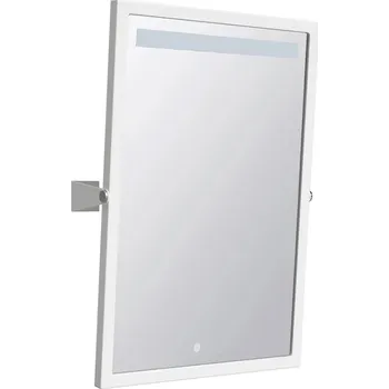 Zrcadlo Help: výklopné zrcadlo s LED osvětlením, dotykový senzor, 400 x 600 mm, bílé 301201034