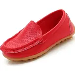 Dětské nazouváky z PU kůže pro snadné obouvání bez šněrování Velikost: 25, Barva (Varianta): Červená