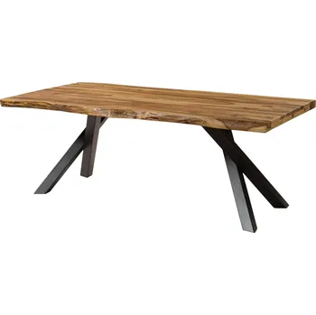 Jídelní stůl Jídelní stůl palisandr 220x100x76 přírodní pískovaný / A-rám antracit matný METALL 5