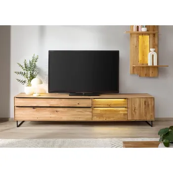 Televizní stolek TV stolek divoký dub 235x43x52 přírodní olejovaná WIEN