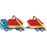 SIKU Auto nákladní set s přívěsem a 2 kontejnery kov 1695