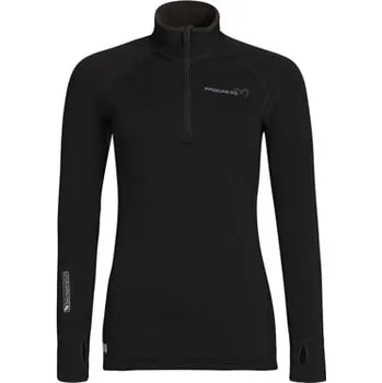 Dámská mikina TISPA MERINO ZIP dámská funkční mikina černá M