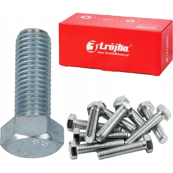 Šroub Šroub M8x35 šestihranný s hlavou DIN 933 pozink, na klíč KL 8.8 - 1 kg