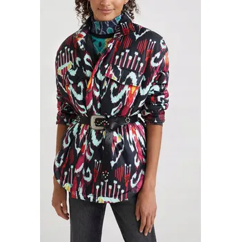 Moto bunda DESIGUAL Vzorovaná bunda na patentky (M)