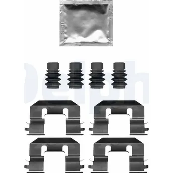 Přislušenství brzdového systému Sada příslušenství, obložení kotoučové brzdy DELPHI LX0689