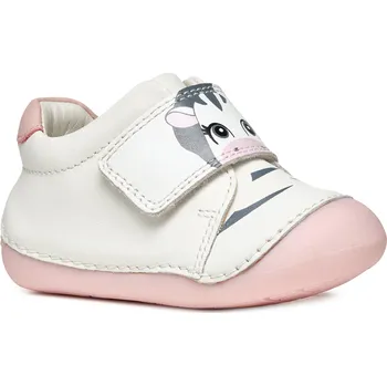 Chlapecká obuv Geox sportovní boty z přírodní kůže bílé, velikost 22