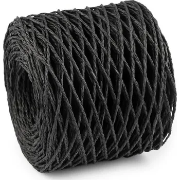 Příze Lýko rafie k pletení tašek - přírodní Ø1,5 mm - 11 černá