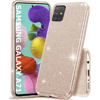 Pouzdro na mobilní telefon Zadní Kryt Hero Case pro Samsung Galaxy A71 zlatý