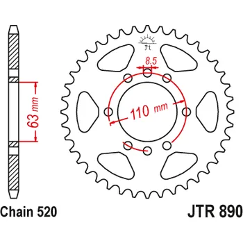 Řetězová sada pro motocykl JT rozeta 4675 45 KTM 125 DUKE 14-18, 390 DUKE/RC 13-18 (467545JTZBK)* (řetěz 520) barva černá (JT rozeta 4675 45 KTM 125 DUKE 14-18, 390 DUKE/RC 13-18 (467545JTZBK)* (řetěz 520) barva černá)