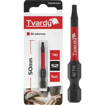 Bit BIT PŘÍKLEPOVÝ 50mm T10 TORX OCEL S2 KONCOVKA PRO ŠROUBOVÁK TVARDY
