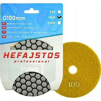 Brusný kotouč LEŠTICÍ KOTOUČ ZRNITOST 100 PRŮMĚR 100mm HEFAJSTOS KOTOUČ NA GRES