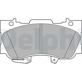 Autodíl Sada brzdových destiček, kotoučová brzda DELPHI LP3592