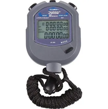 Sportovní měřič JS508D stopky s 30-ti mezičasy