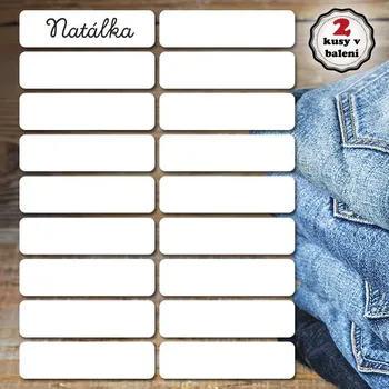 Galanterie Engross Nažehlovací jmenovky popisovatelné bílé