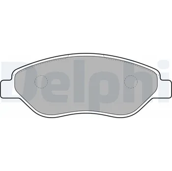 Brzdová destička Sada brzdových destiček, kotoučová brzda DELPHI LP2010