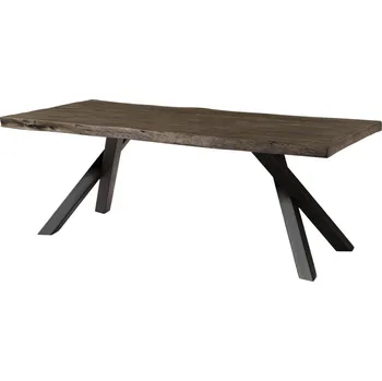 Jídelní stůl Jídelní stůl mango 200x100x76 šedý lakovaný / A-rám antracit matný METALL 5