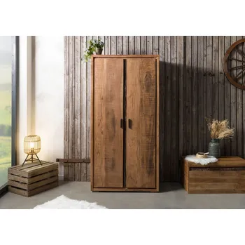 Šatní skříň Šatní skříň akácie 88x45x180 přírodní lak BARK