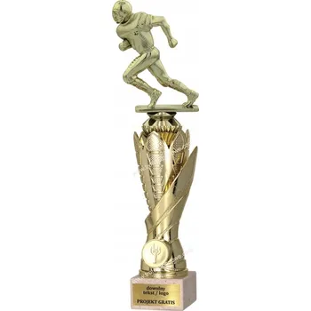 Zlatý pohár soška Rugby 36 cm + GRAVÍROVÁNÍ DÁREK