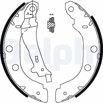 Brzdová čelist Sada brzdových čelistí DELPHI LS1828