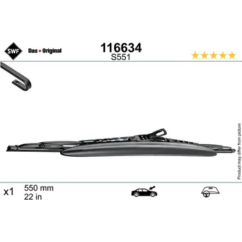 Auto-moto List stěrače SWF 116634