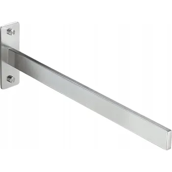 Držák na ručník Nástěnný věšák na ručníky nerezová ocel kartáčovaná 38 cm STŘÍBRNÝ