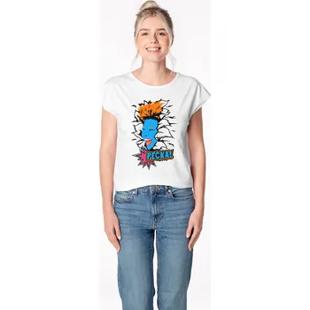 Dámské tričko CityZen - PECKOVÁ Dámské tričko ALTA bílé Pop-Art 44