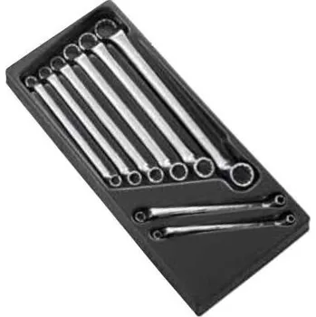 Tona Expert E111710 8dílná sada vyhnutých očkových klíčů v modulu