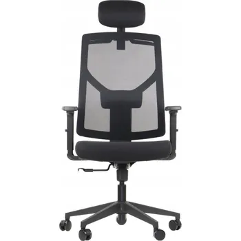 Moderní otočná kancelářská židle CURTIZ černá - plný rozsah nastavení