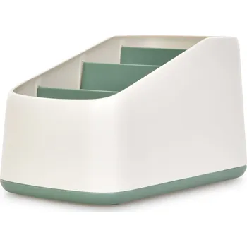 OFFICE | Kancelářský organizér se 4 přihrádkami | stojan na psací potřeby | šířka 9,5 cm | zelený Dedra