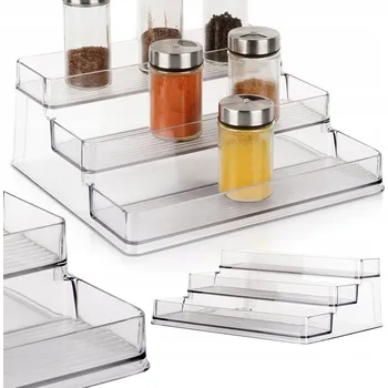 Sklenice Kuchyňská POLICE patrová stojan organizér na koření, lahve a sklenice