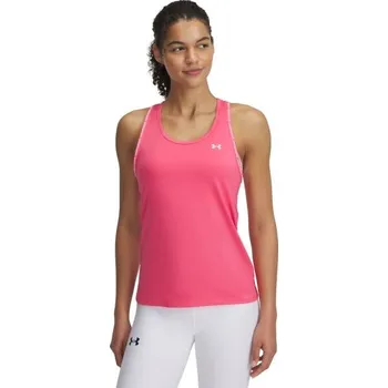 Dámské tílko Under Armour TECH KNOCKOUT TANK md Růžová, Bílá