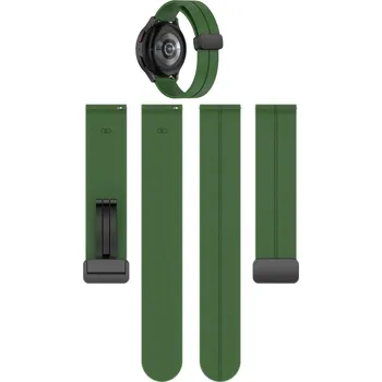 Řemínek na hodinky Univerzální 20mm zelený řemínek KBR Games