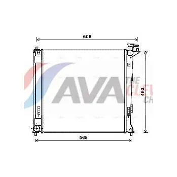 Chladič motoru Chladič, chlazení motoru AVA Benelux HY2284