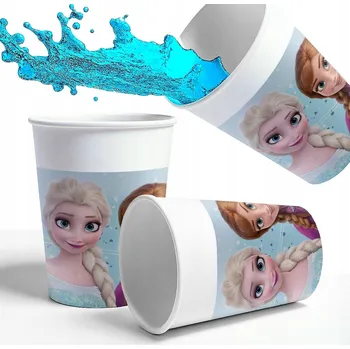 Party nádobí Papírové KELÍMKY LEDOVÉ KRÁLOVSTVÍ , fólie, pohádka pro děti k narozeninám 200 ML 8 ks