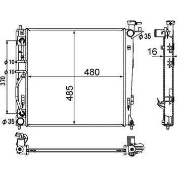 Chladič motoru Chladič, chlazení motoru MAHLE CR 1892 000S