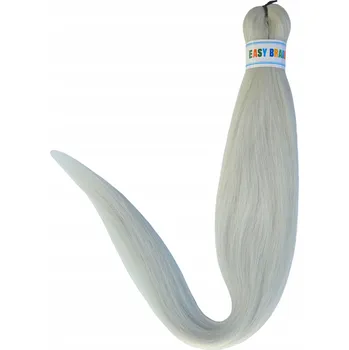 Příčesek Syntetické barevné vlasy copánky dredy KANEKALON EASY BRAID II GREY