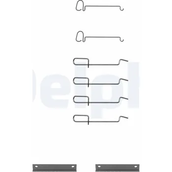 Přislušenství brzdového systému Sada příslušenství, obložení kotoučové brzdy DELPHI LX0080